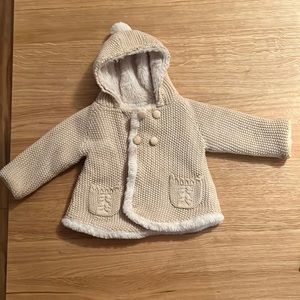 Mayoral Baby faux fur winter coat 6-9m